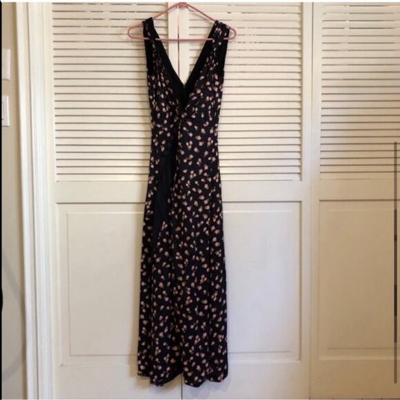 Self-Portrait Twisted Floral-Print Satin-Jacquard Maxi Dress - Picture 7 of 12